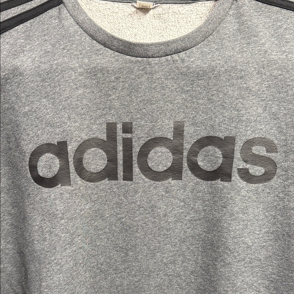 Adidas Men's Gray Crewneck Sweater - Picture 2 of 6